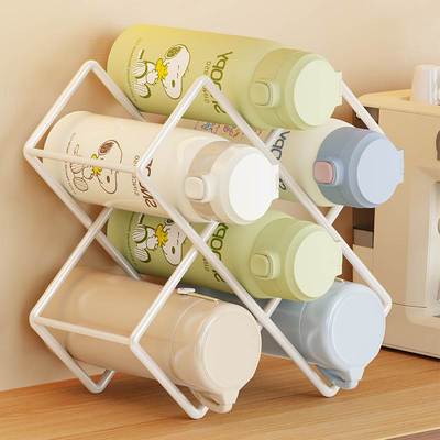 水杯收纳架家用客厅柜内保温杯子杯架台面大容量红酒架桌面置物架