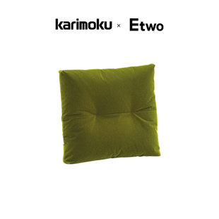 饰枕头 简约方形抱枕沙发靠枕绿色方形靠垫家居装 karimoku 60日式