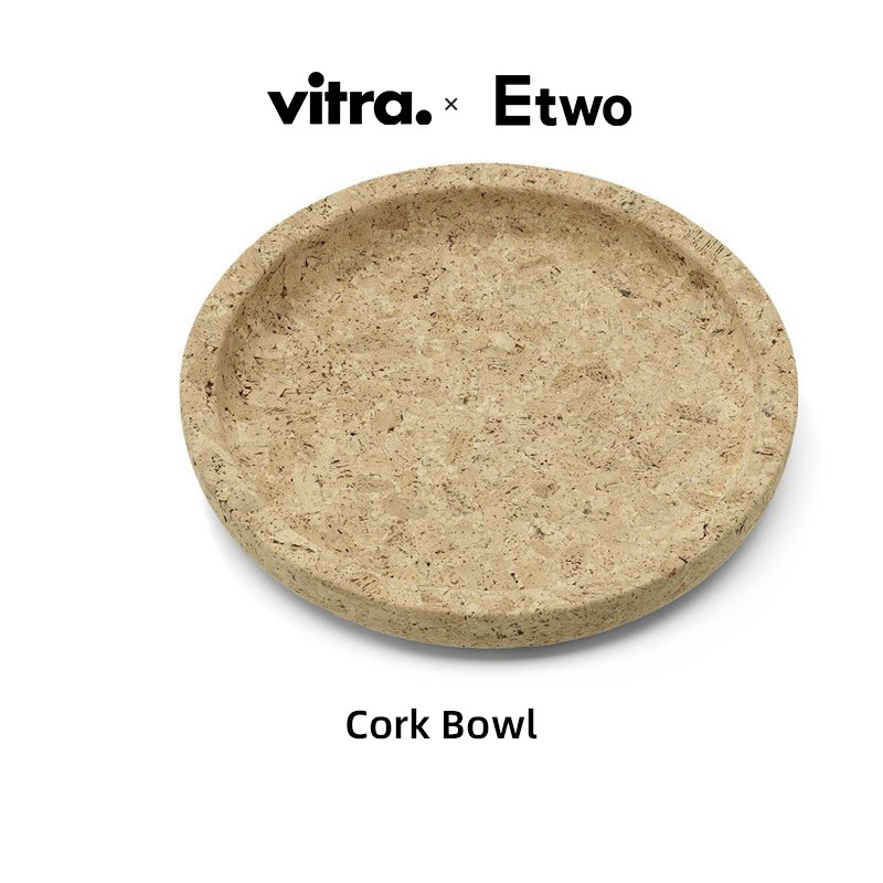 瑞士Vitra Cork Bowl软木碗水果盘环保触感柔软装饰收纳盘摆件图片