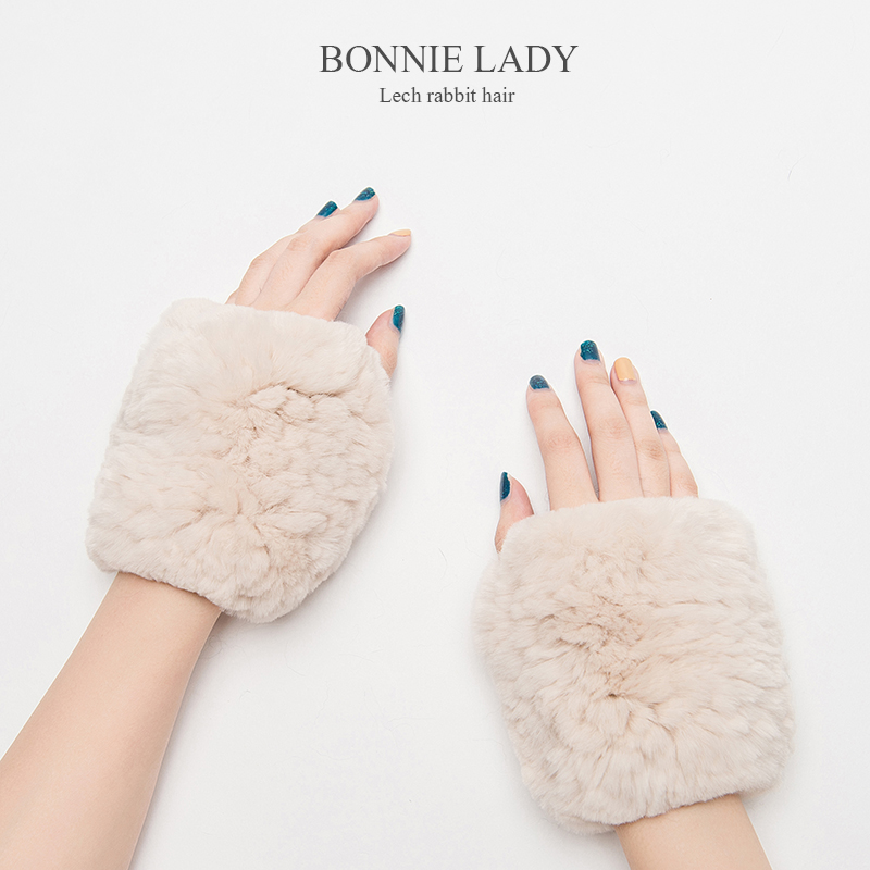 皮草手套兔毛女冬学生ins毛毛