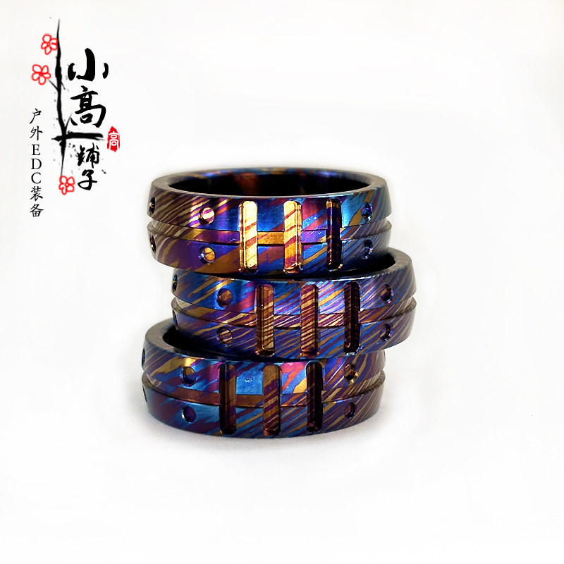 钛马士革戒指氚管氚气夜光指环