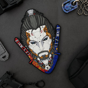 德国patchlab 限量版PVC武士魔术贴士气章肩章徽章背包章收藏版