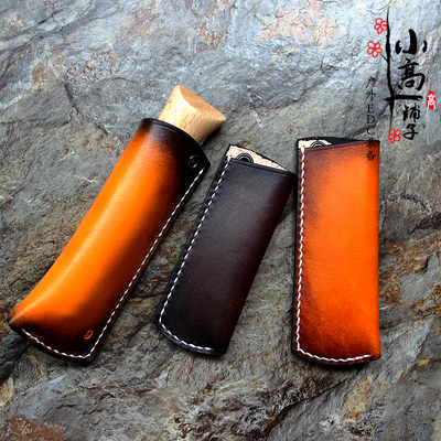 手工diy牛皮刀套用于法国耐尔