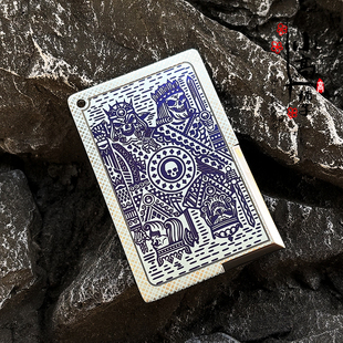 骷髅扑克牌 钛合金刀卡户外EDC快递开箱刀多功能卡片刀钱包工具卡