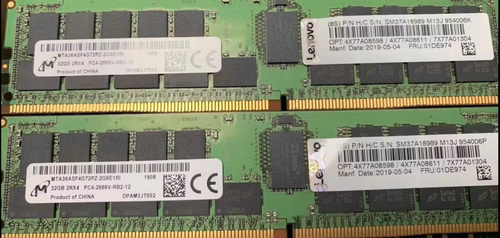 Lenovo / IBM 01DE974 7X77A01304 32GB 2Rx4 DDR4 PC4-2666V ECC