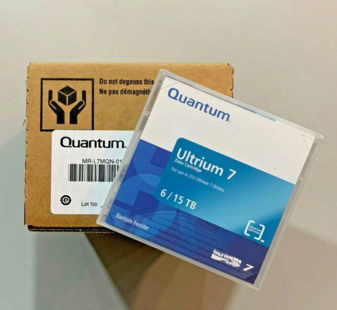 全新昆腾Quantum LTO7 Ultrium 7 磁带6TB/15TB MR-L7MQN-01现货