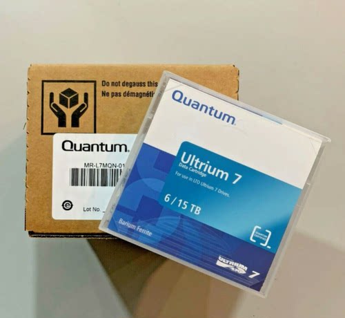 全新昆腾Quantum LTO7 Ultrium 7 磁带6TB/15TB MR-L7MQN-01现货
