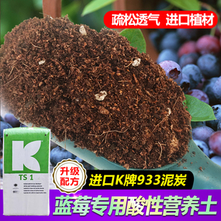 蓝莓专用营养土酸性介质肥料杜鹃茶花盆栽通用种植有机土进口泥炭
