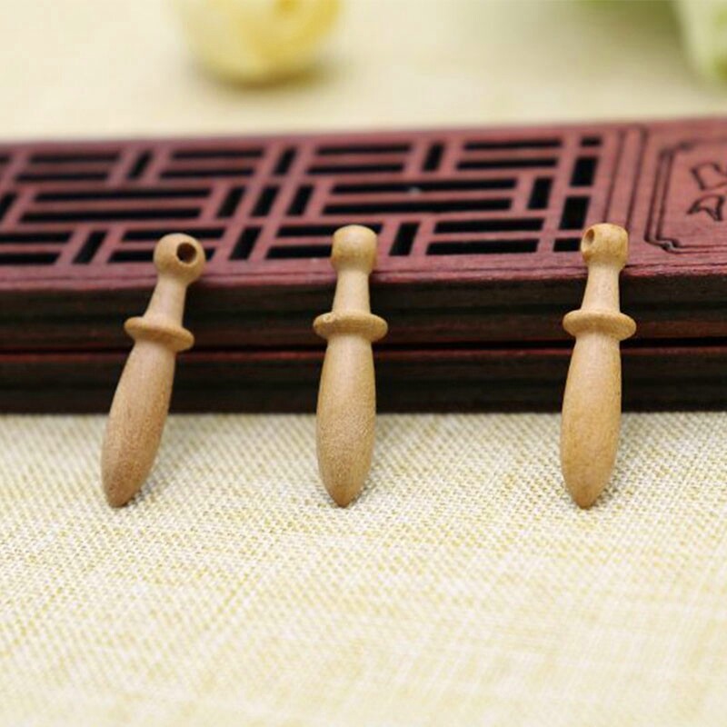 桃木雕刻 手工饰品diy配件 儿童宝宝挂件吊坠 婴幼配饰 桃木棒槌