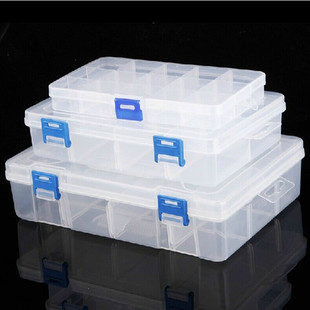 手工diy收纳盒 透明塑料装小饰品配件 散珠串珠盒 旅行大号单层盒