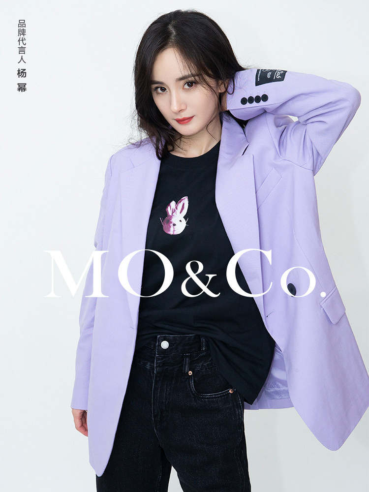 Yang Mi with the same MOCO winter new products neutral cut Teddy bear silhouette sense suit JK clothing Meng pet tribe