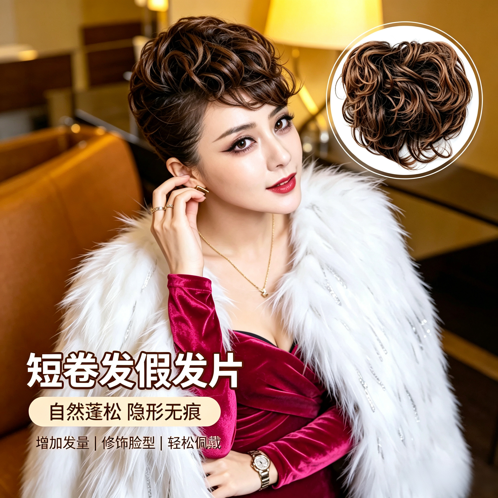 版型好看刘海片龙飘飘仿真人发丝图片