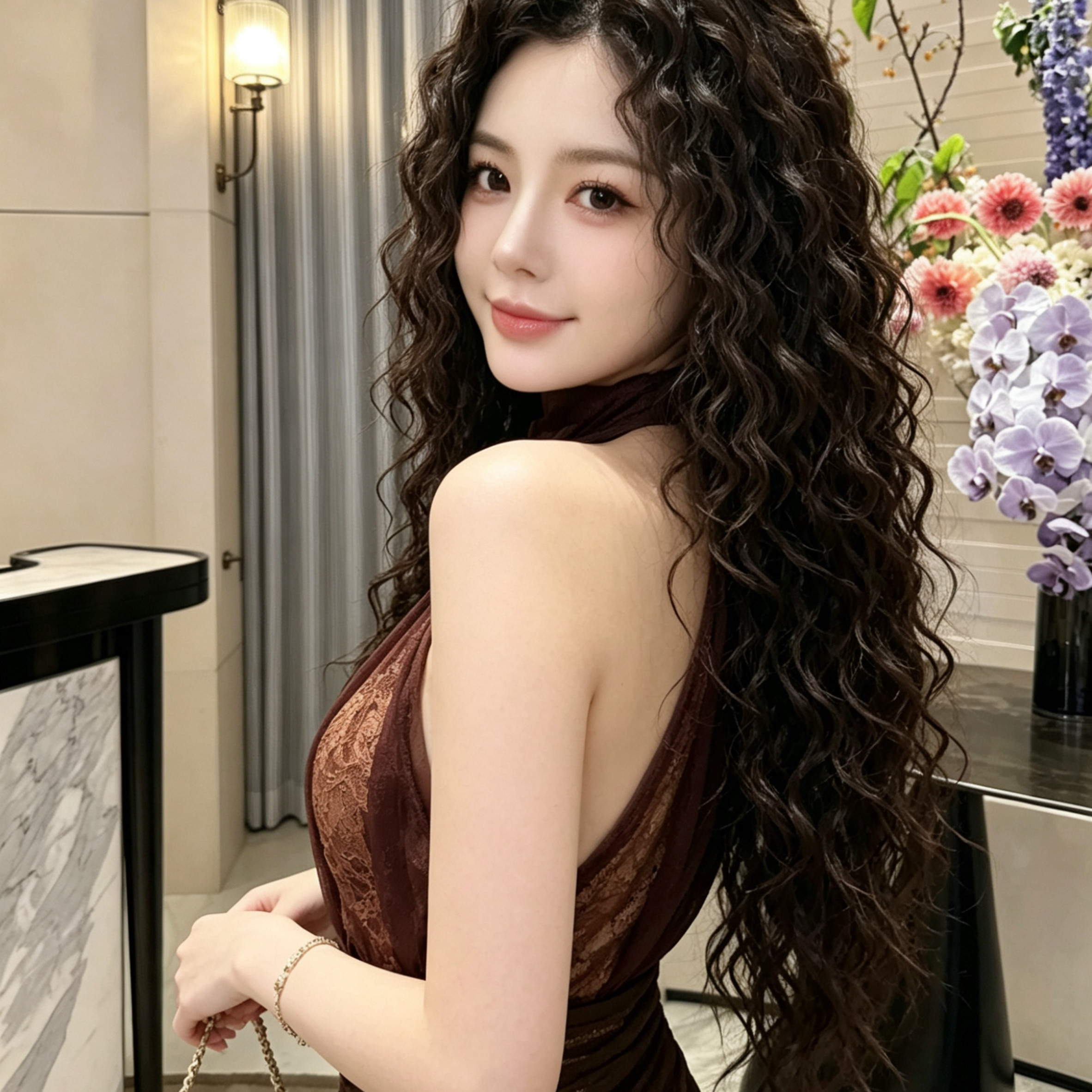 2026新款假发女全头套电烫法式卷自然蓬松时尚长卷发260526a
