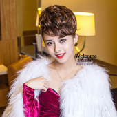 龙飘飘正品 遮发际线刘海片假发仿真人发丝L030907 01层次花一片式