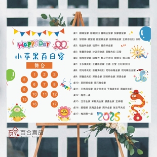 多巴胺蛇宝宝满月宴座次表百日宴席位图生日酒席宾客名单喜榜打印