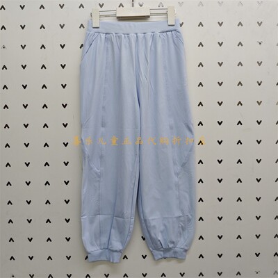 安踏儿童女童夏薄荷防晒运动长裤