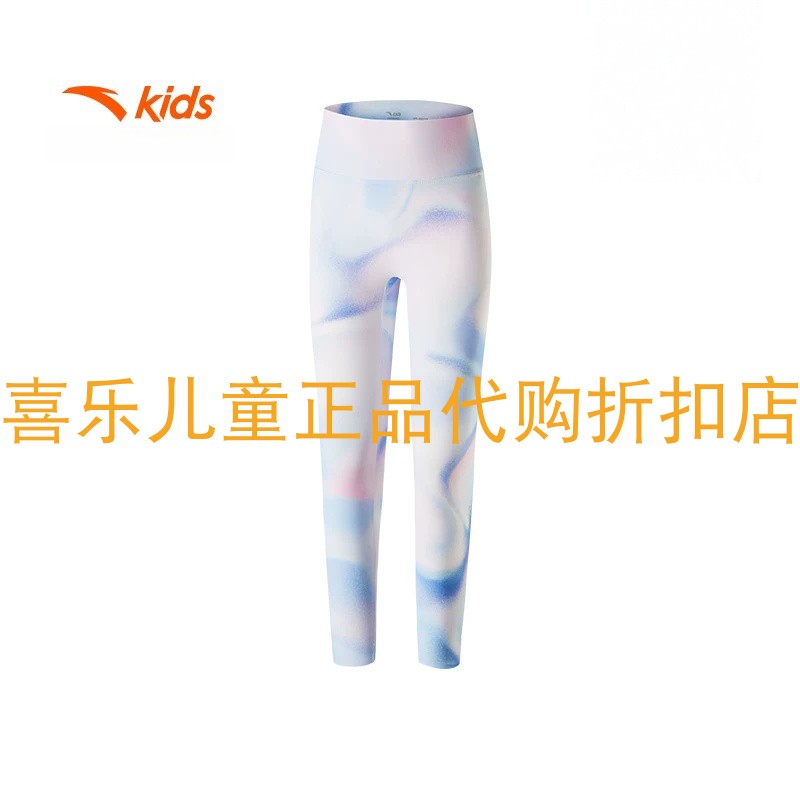 安踏儿童女春夏款针织打底裤