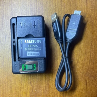 DV001 适用三星BP WP10 BP70A数据线充电器 70A相机电池ST66