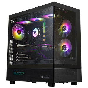 Tt钢影透S海景房台式电脑机箱支持360水冷270°全景支持4090显卡