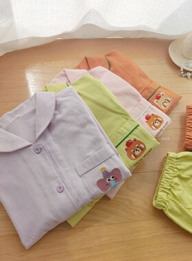 情侣睡衣女春秋纯棉磨毛绒布浣熊纯色全棉法兰绒男士冬天家居服