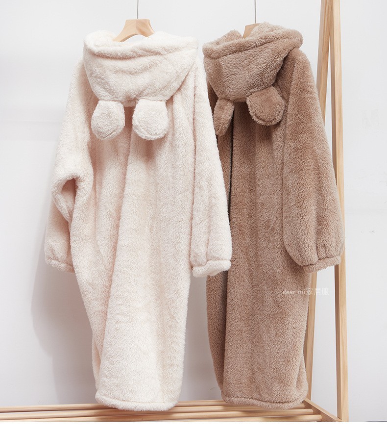 奶fufu情侣长毛绒睡衣