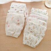温柔小碎花短裤 睡裤 卡通家居裤 纯棉纱布学生可爱居家休闲裤 女夏季