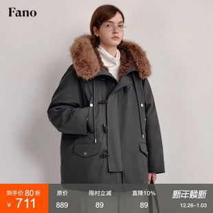 派克服冬 羽绒服毛领工装 范洛Fano 高品质三星安心90绒可追溯码