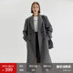 长款 范洛Fano 2025高级感灰色毛呢大衣女冬季 廓形通勤风呢子外套