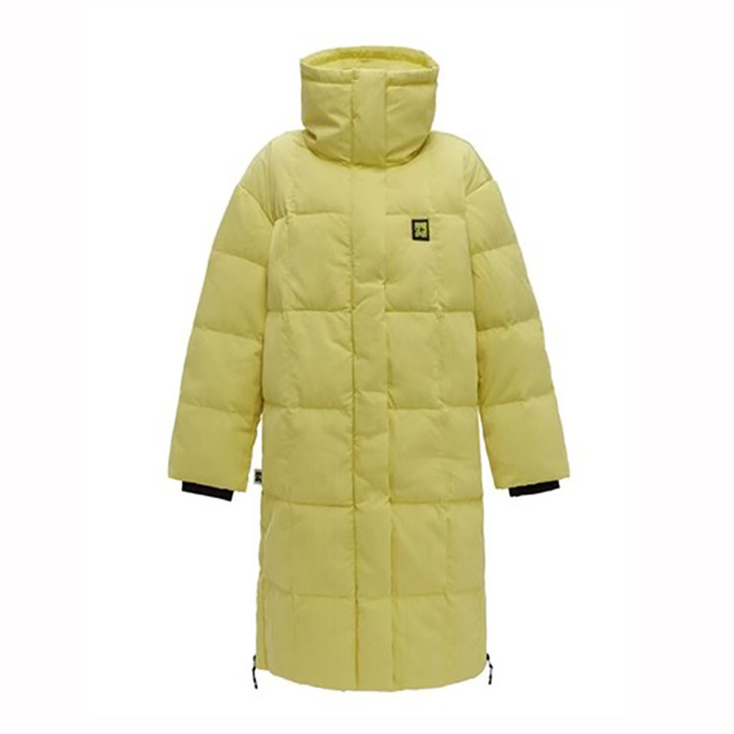 鸟家女装2025冬装新款时尚立领肌理感保暖中长款羽绒服C4421/G-8