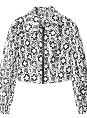 鸟家女装2024秋季新款泡泡袖BM风短款休闲衬衫外套B3407