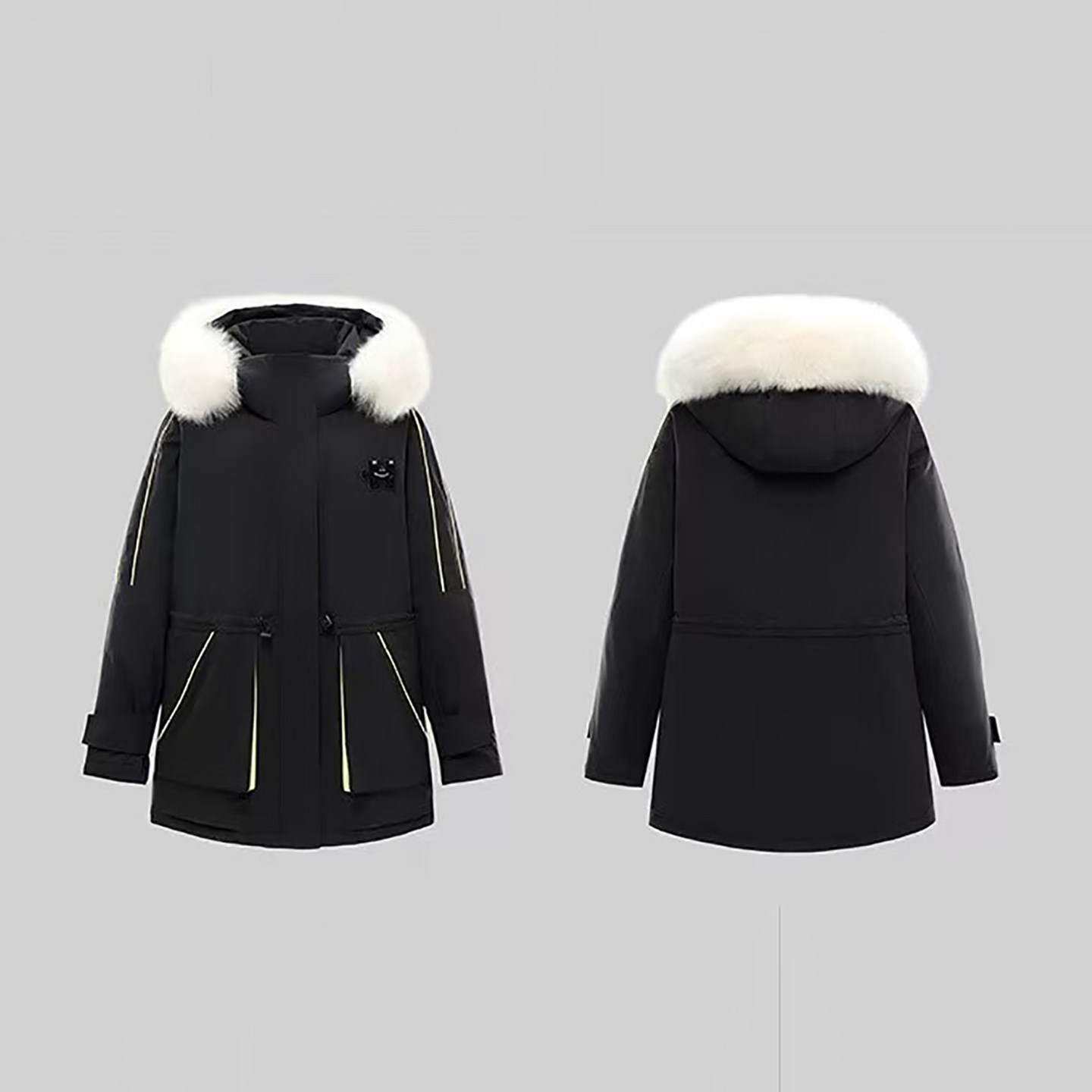 鸟家女装2025冬装新款时尚连帽保暖中长款派克服羽绒服C4498/G-13,女装/女士精品,羽绒服,淘宝优惠券,粉丝福利购,淘宝优惠卷