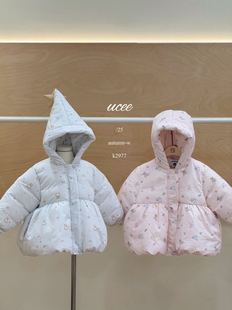 女童可爱小熊棉服加绒外套女宝宝洋气冬装 新款 棉袄 2025冬季 釉兮