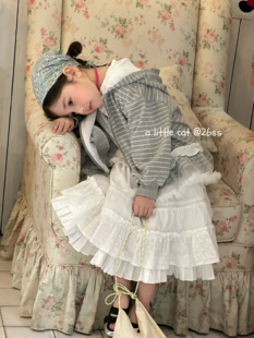 Little 韩版 Cat 150女大童26年半身裙春装 洋气宝宝蛋糕裙 110