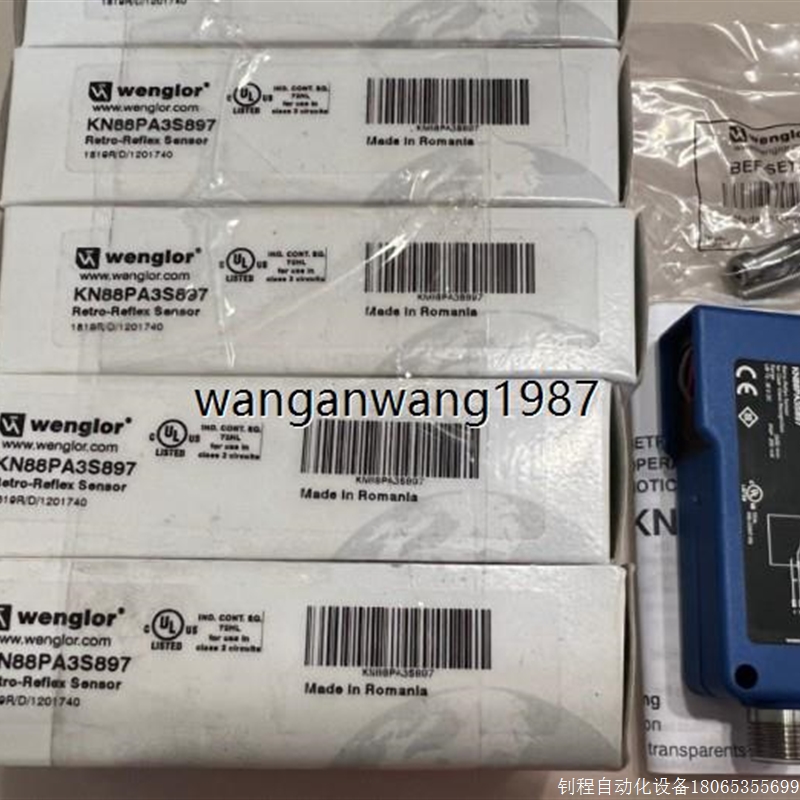 【议价】原装wenglor威格勒镜反射式光电传感器KN88PA3S8【现货】