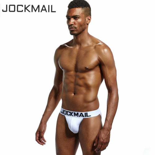 JOCKMAIL 男士内裤潮牌U凸囊袋性感高叉小三角窄边半包臀三角裤男