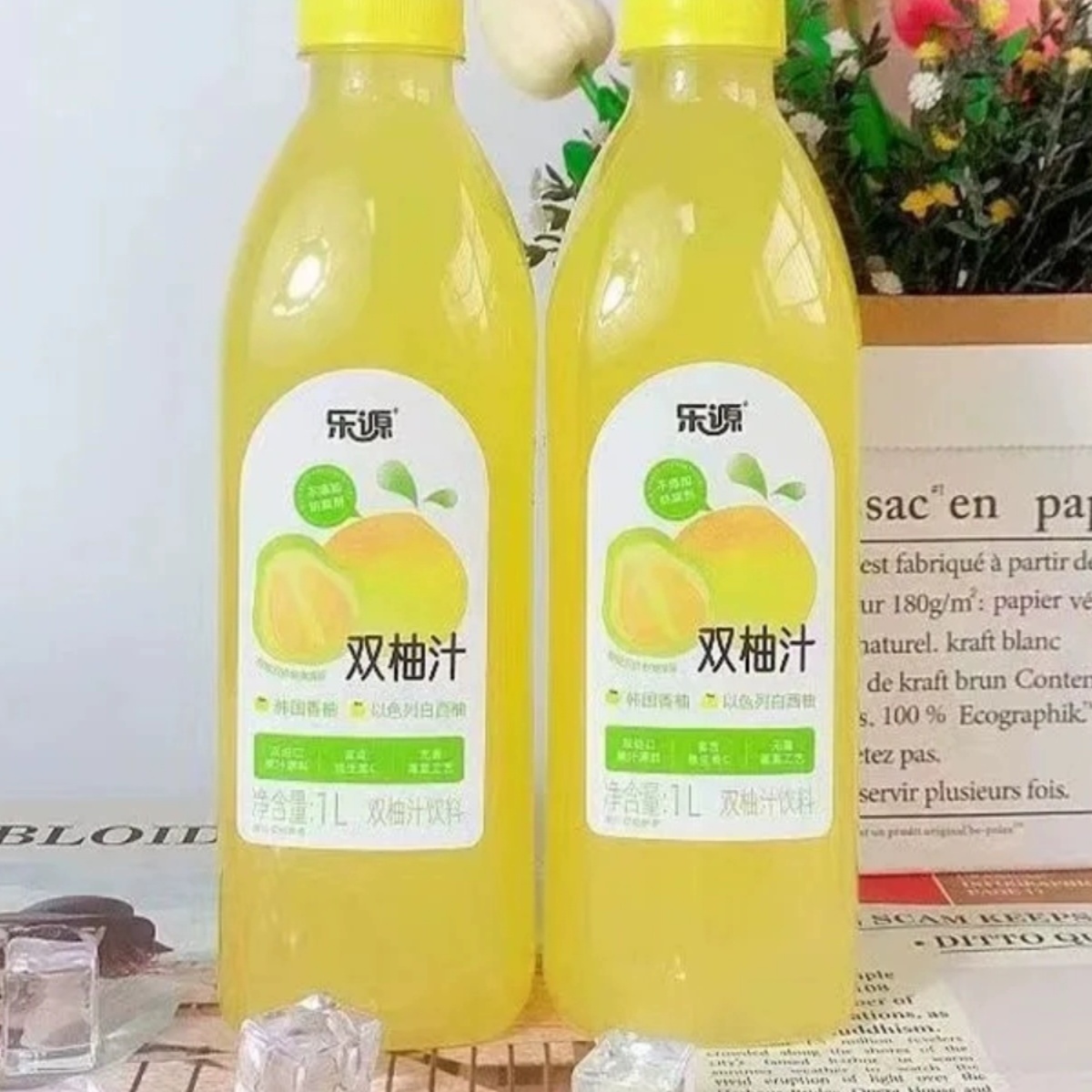 乐源双柚汁越南以色列浙江1L青柠
