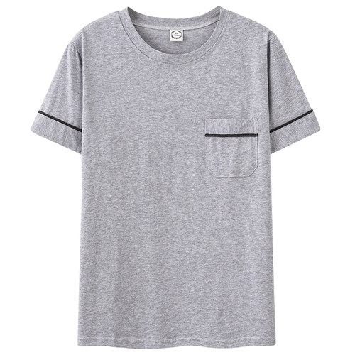 夏季薄款男士短袖纯棉家居服上衣