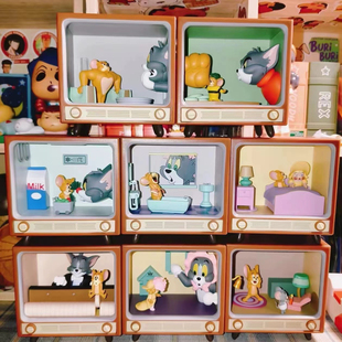 正版TOM and JERRY猫和老鼠经典MOMENT盲盒摆件女生礼物车载摆件