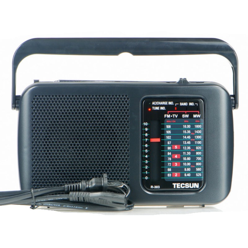 Tecsun/德生 R-303 全波段电视伴音便携式老年人调频FM短波收音机