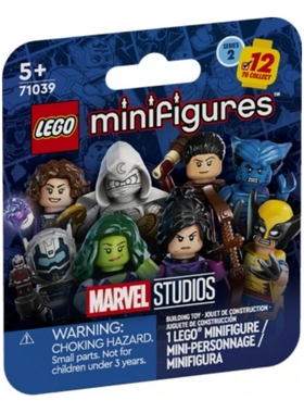 LEGO71039抽抽乐 乐高积木人仔 漫威2季 月光骑士金刚狼鹰眼