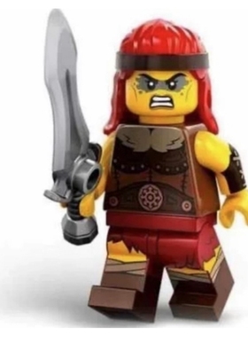 LEGO71045抽抽乐 乐高积木人仔 S25二十五季 #11 野蛮女战士 原盒