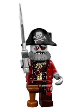 LEGO71010抽抽乐 乐高积木人仔 S14十四季 #2 海盗僵尸船长 原封