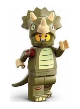 LEGO71045抽抽乐 乐高积木人仔 S25二十五季 #8 三角龙男孩 原盒