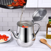 滤网油壶食品级不锈钢家用防漏酒壶倒油瓶调味瓶罐厨房装 油罐