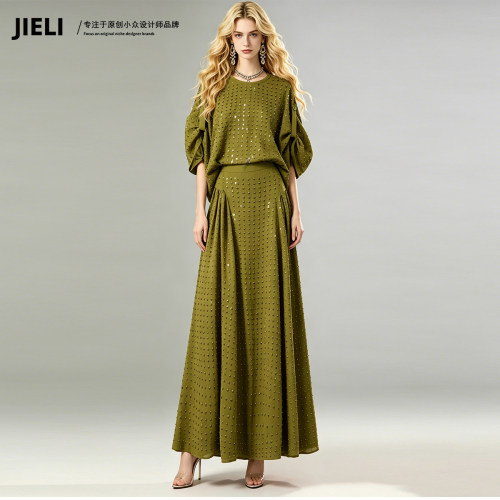 JIE LI/街力小众设计师高级感两件套装女W2396