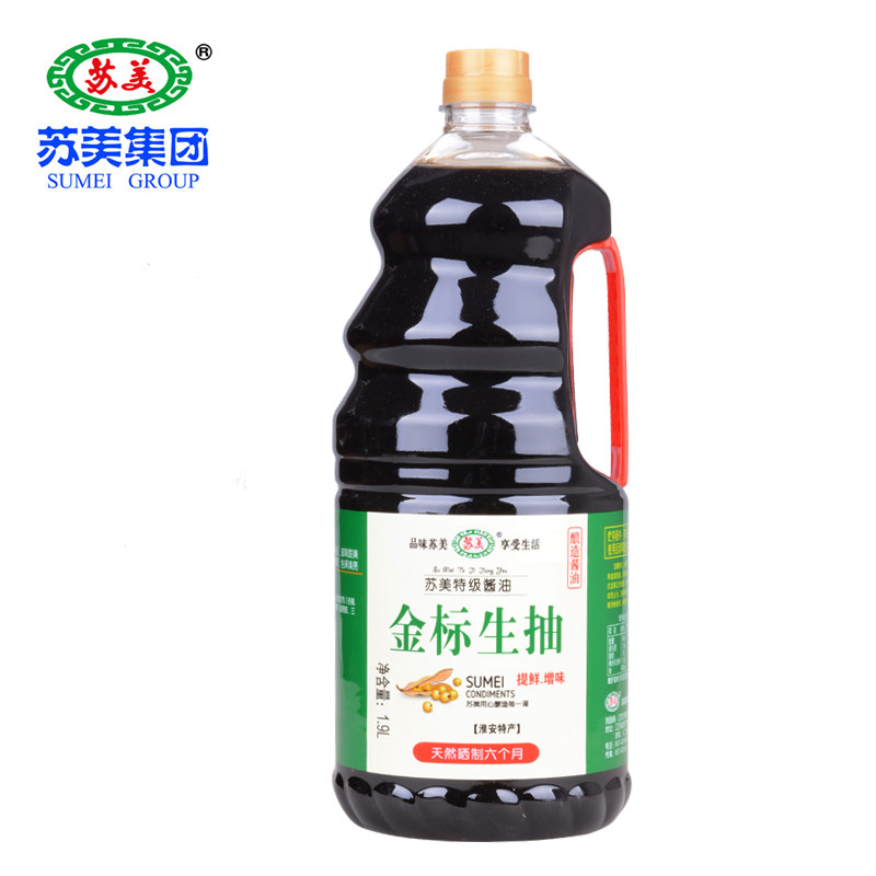 苏美金标生抽特级酿造酱油