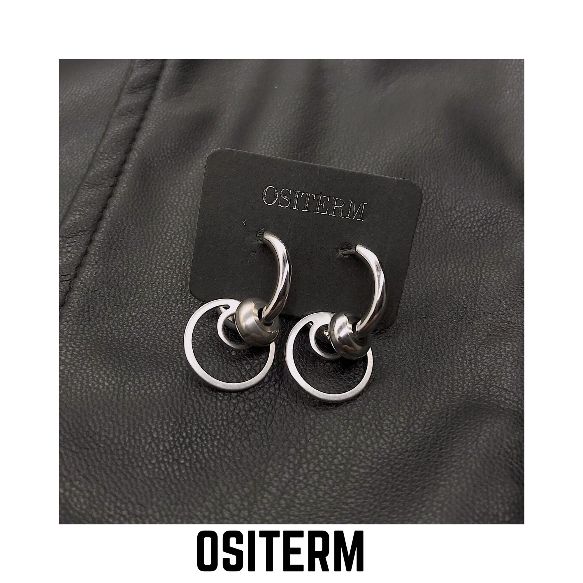 ositerm新品中性嘻哈原创耳环