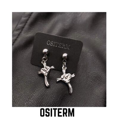 ositerm新品耳环爱心oldschool