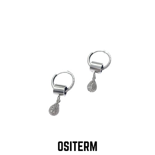 OSITERM官方正品钻石泪耳环 吊坠耳饰男女饰品小众高级感原创设计