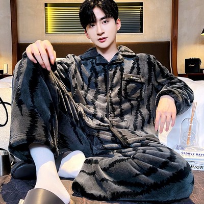 秋冬季厚款加大保暖长袖套法兰绒